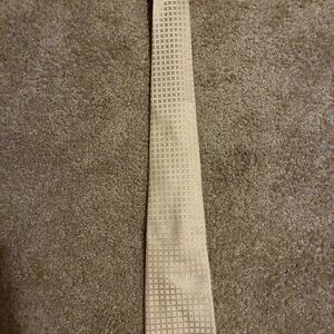 Donald J Trump Signature Collection Silk Tie Champagne Gold Basketweave Pattern